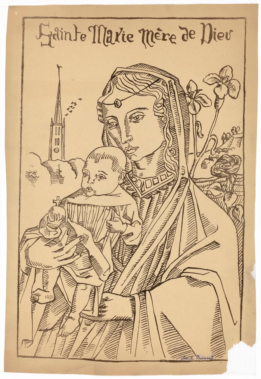 Maria, Mãe de Deus de Emile Bernard