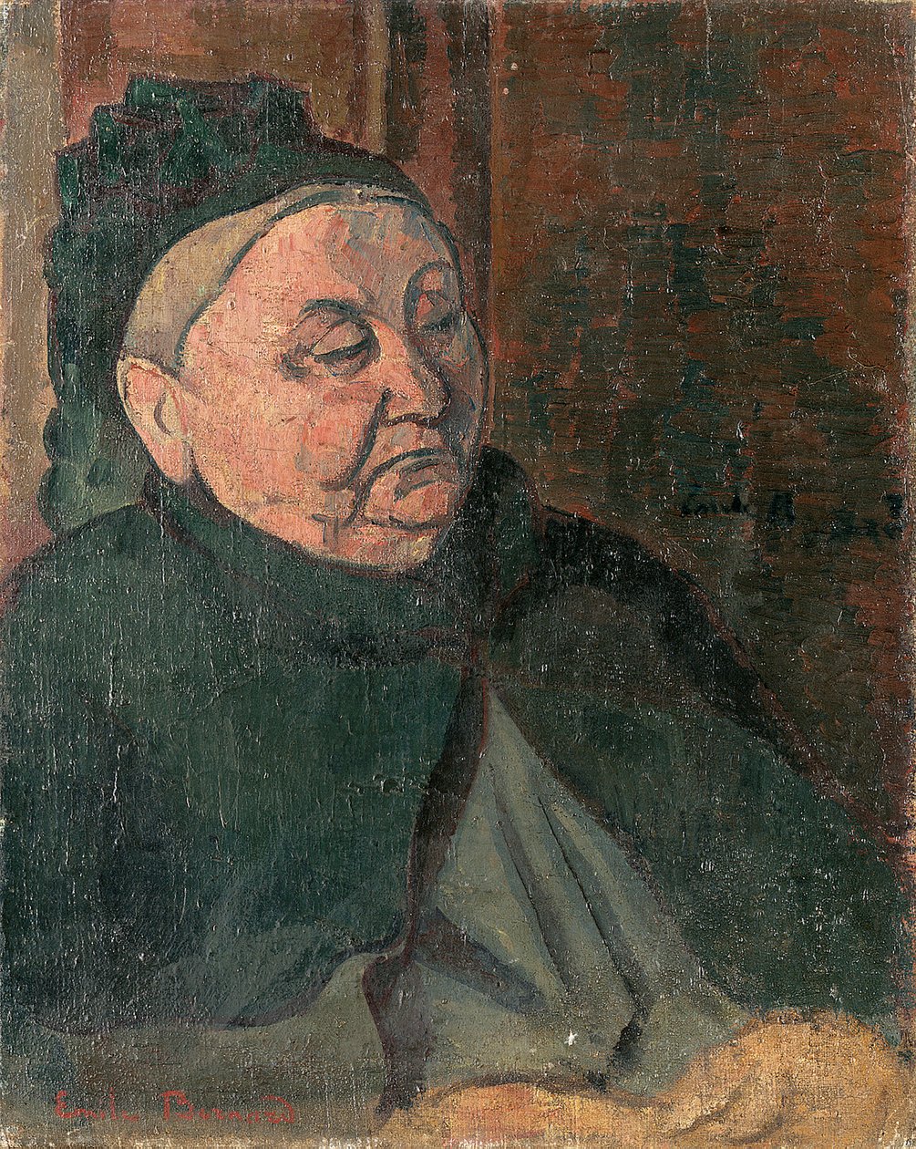 Retrato da avó do artista, 1887 de Emile Bernard