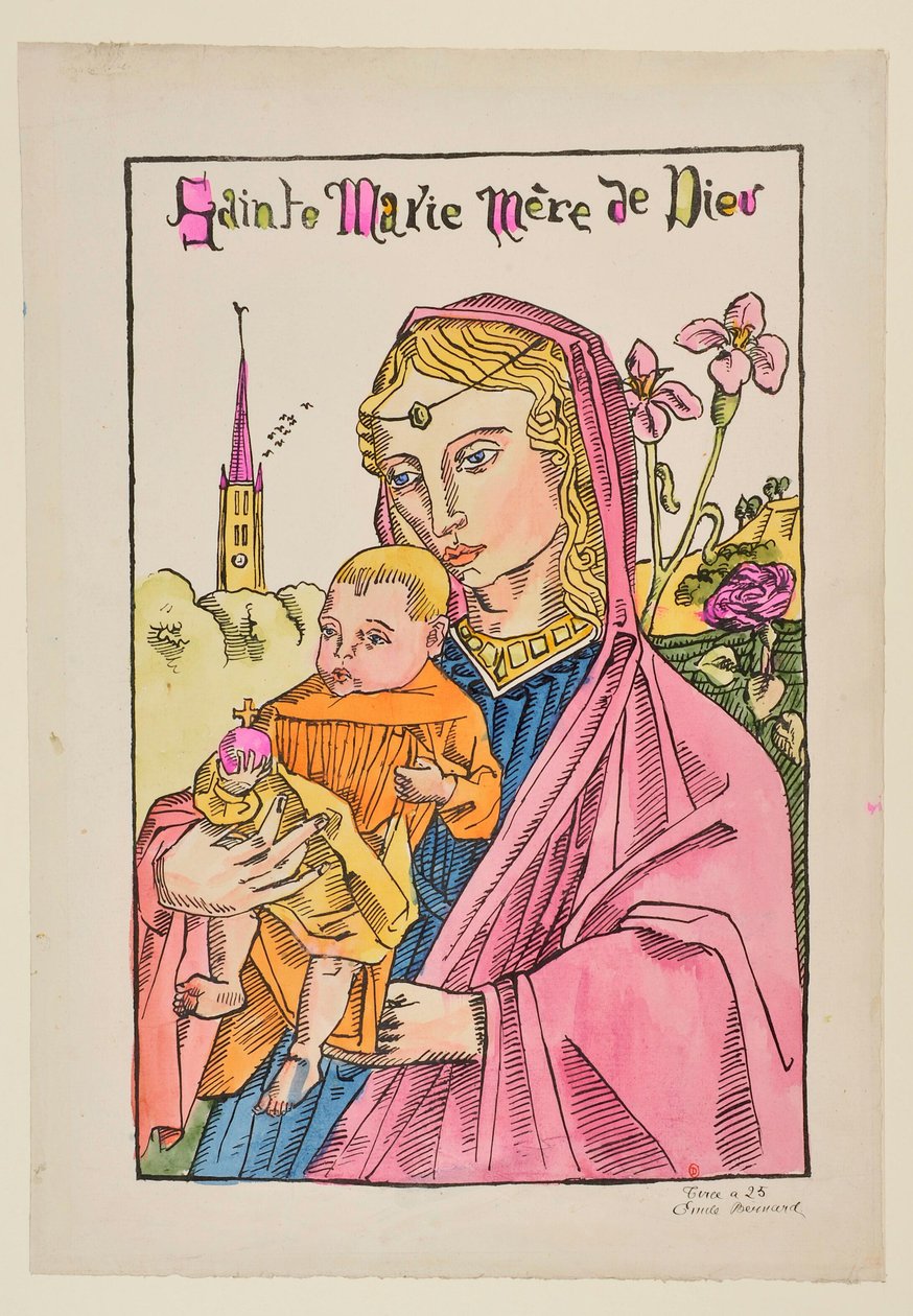 Santa Maria, Mãe de Deus, com o lírio de Emile Bernard