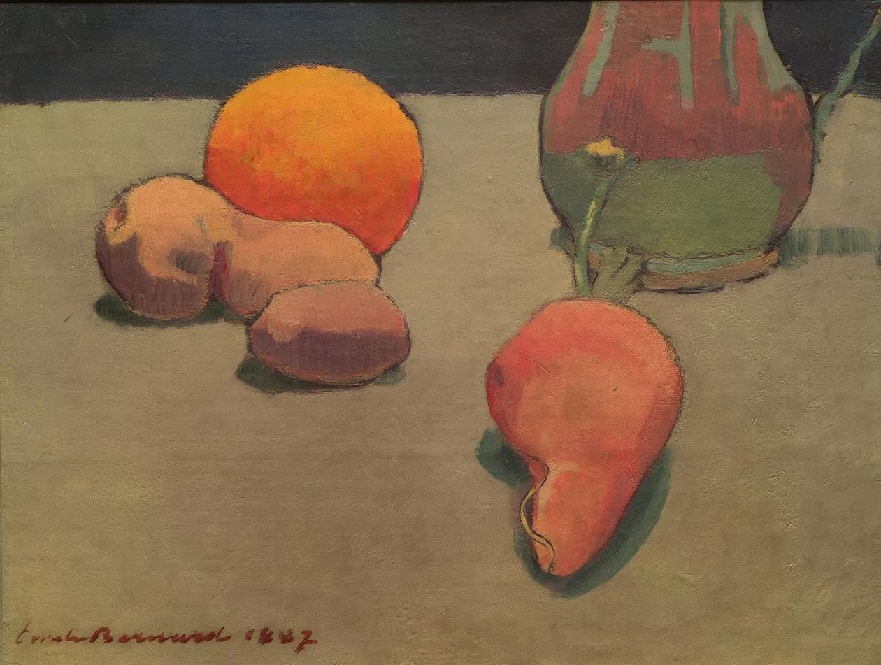 Ainda vida com laranja de Emile Bernard