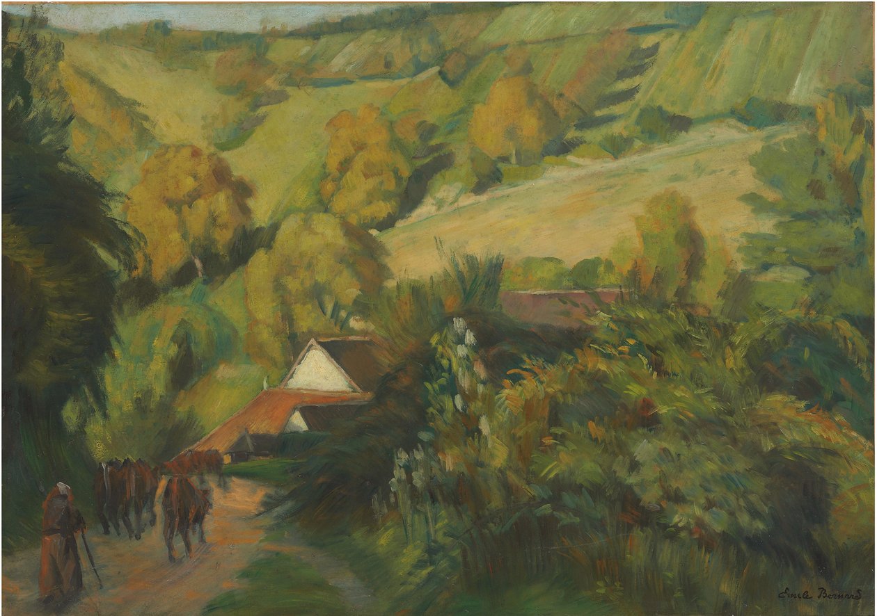 A descida a Molosmes, 1907 de Emile Bernard