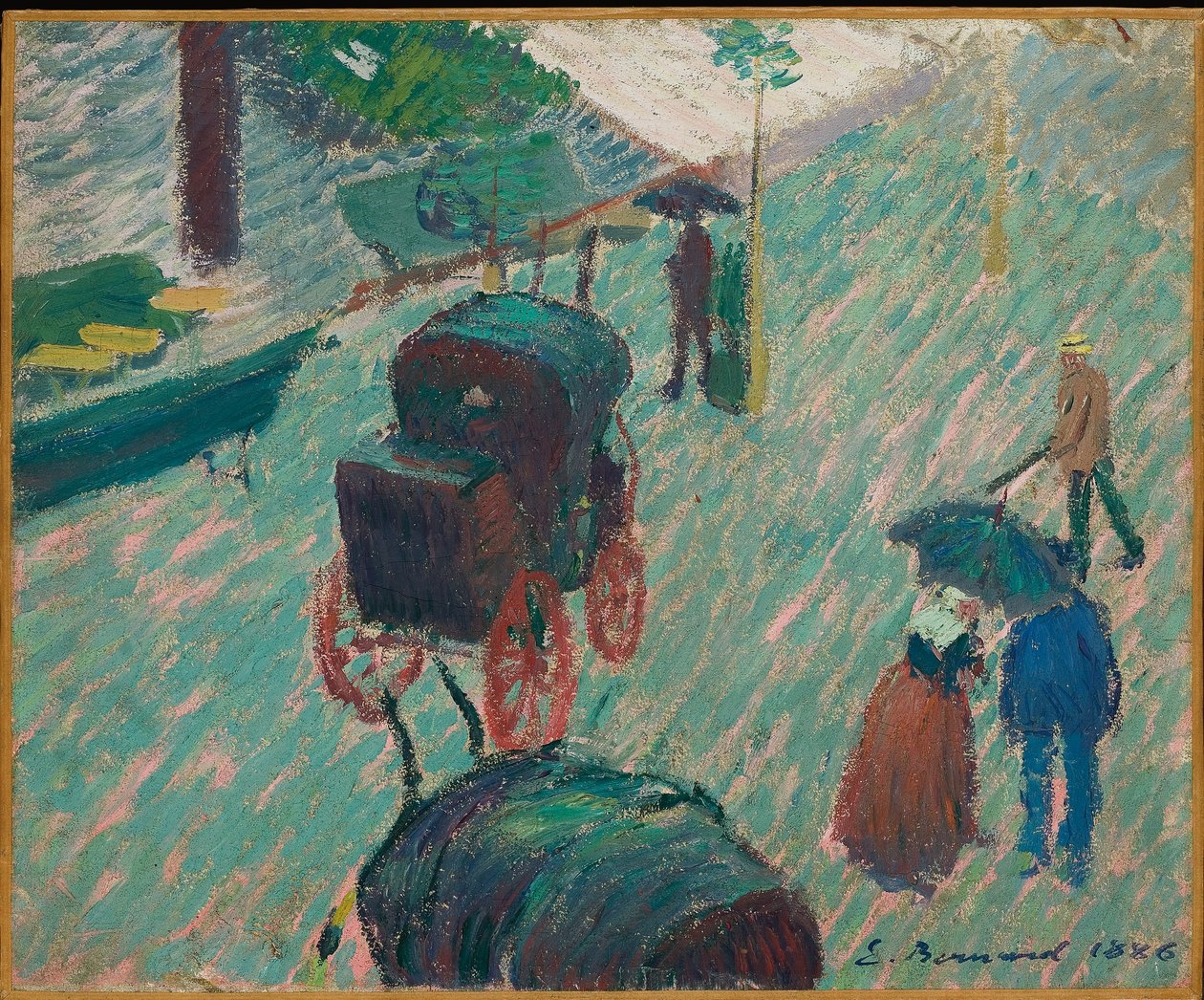 O Jardim Público, Mayenne, 1886 de Emile Bernard