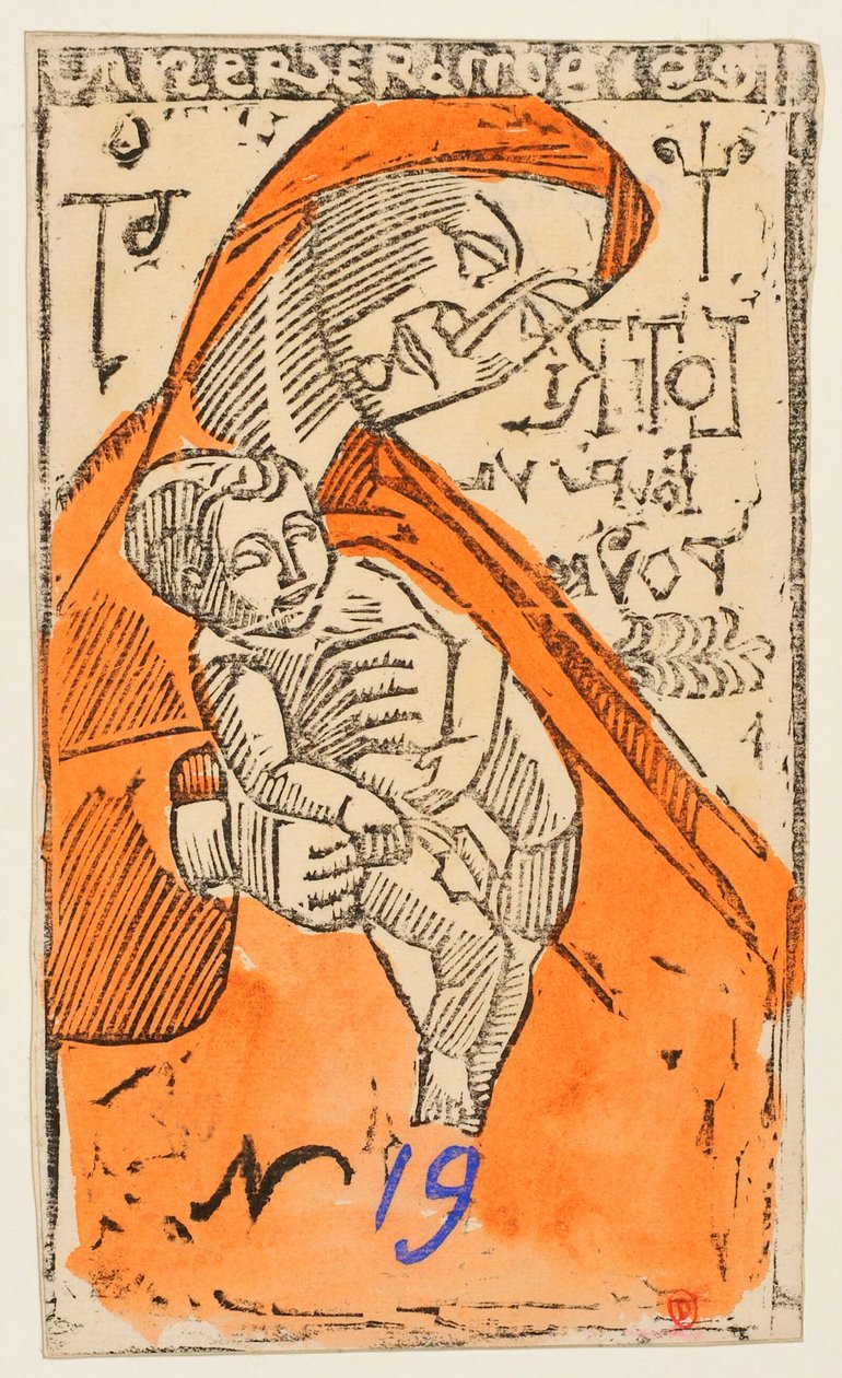 Jungfrau mit Kind [Probe b] [Lottoschein] de Emile Bernard