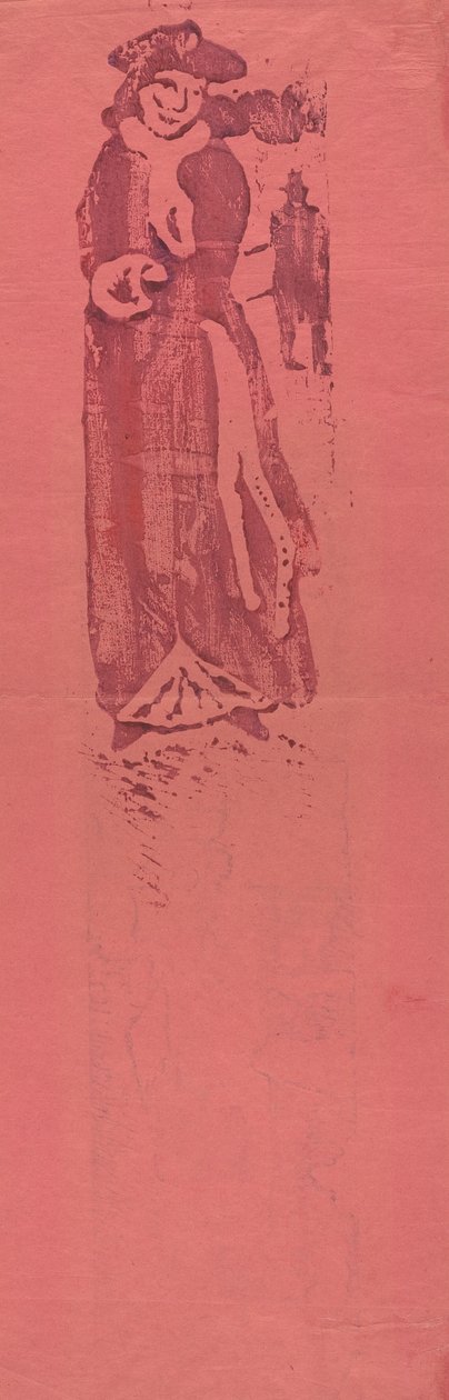 Mulher com regalo (La Dame au Manchon) de Emile Bernard