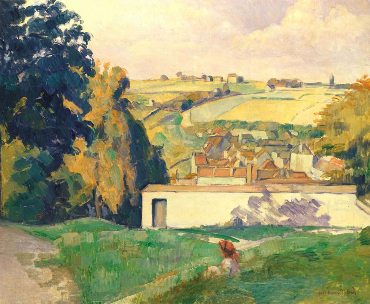 Menina numa Colina de Emile Bernard