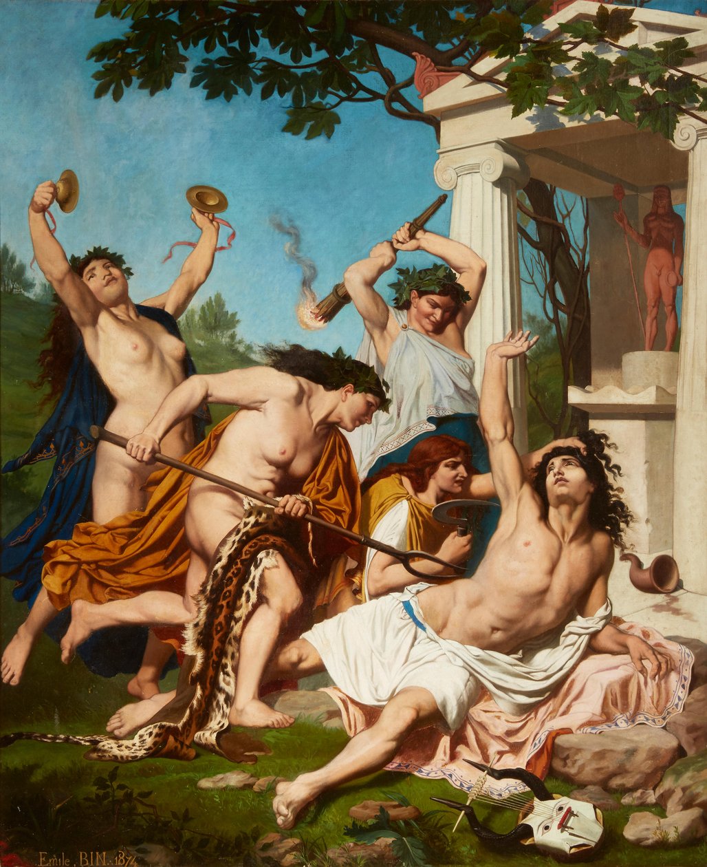 A Morte de Orfeu, de Emile Jean Baptiste Philippe Bin de Emile Bin
