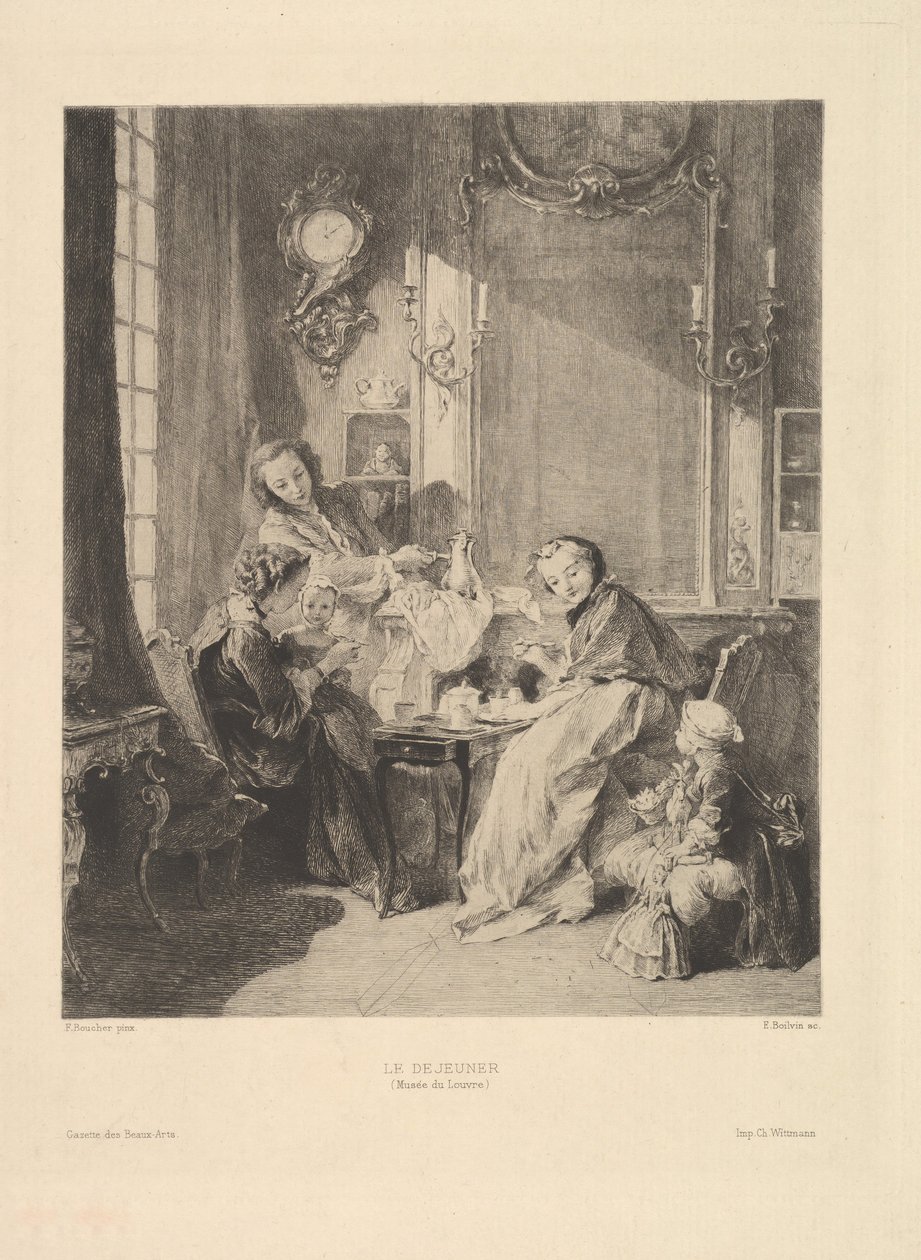 Café da manhã, 1897. de Emile Boilvin