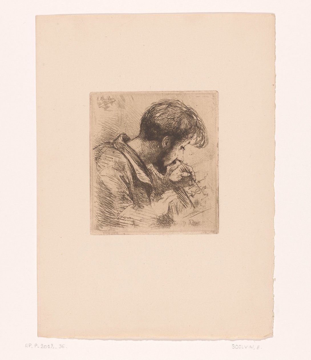 Retrato Um Paul Adolphe Rajon de Emile Boilvin