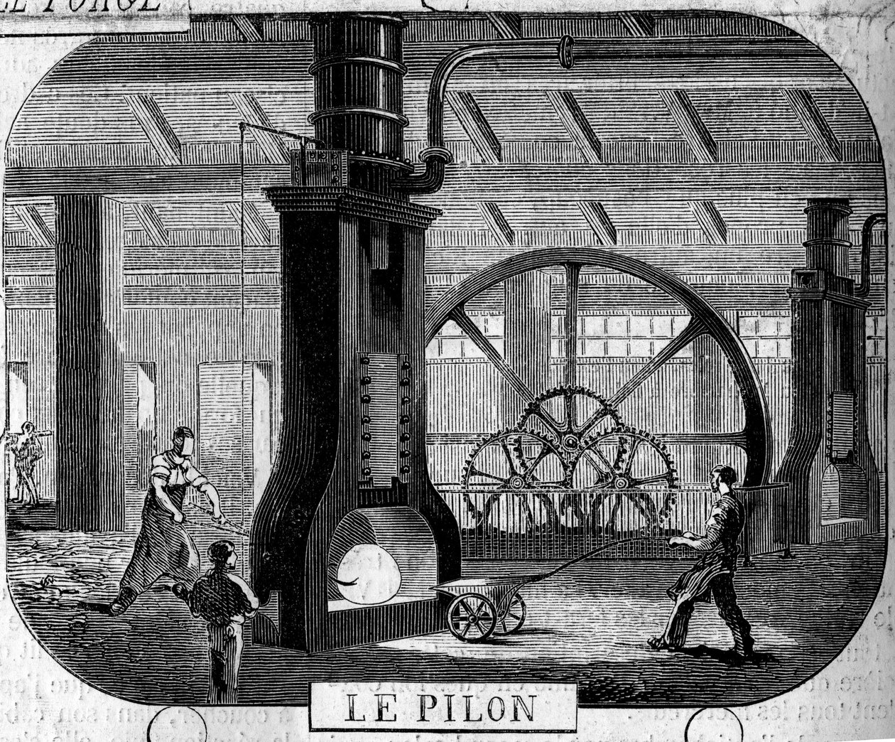 Forges de la Franche Comte: o pilão. Fábrica de Fraisans, Jura (39) de Emile Bourdelin