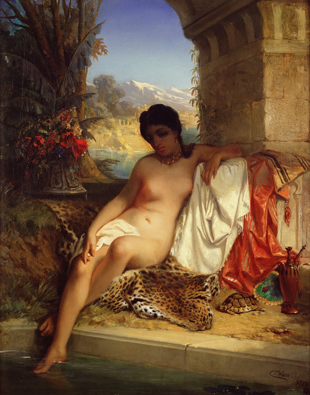 Odalisque, c.1880 de Emile Charles Wauters