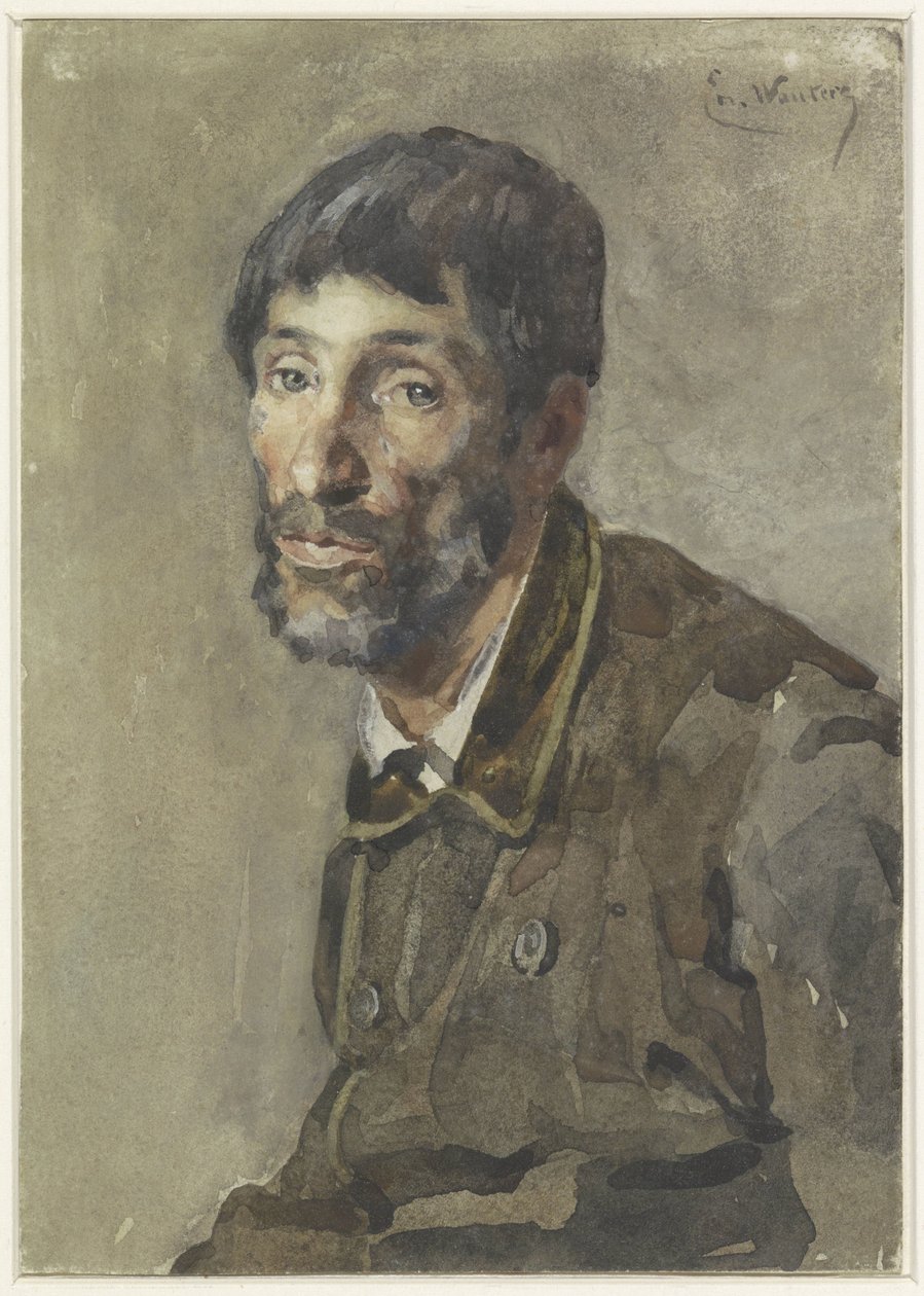 Retrato de um homem de Emile Charles Wauters
