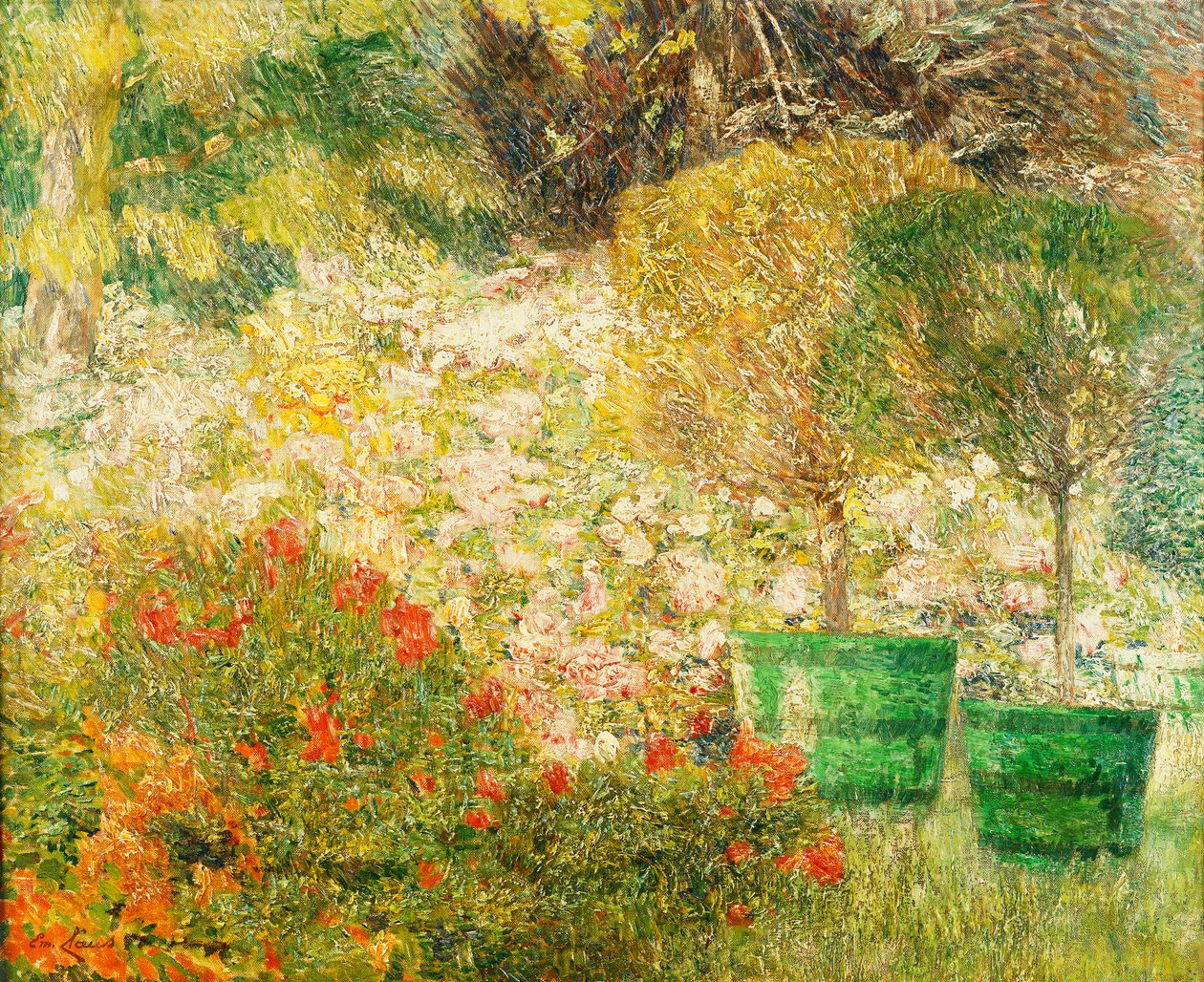 Um canto do meu jardim; Um canto do meu jardim, 1901 de Emile Claus