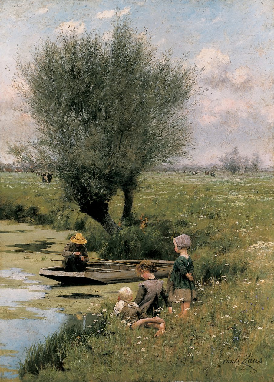 À beira do rio de Emile Claus