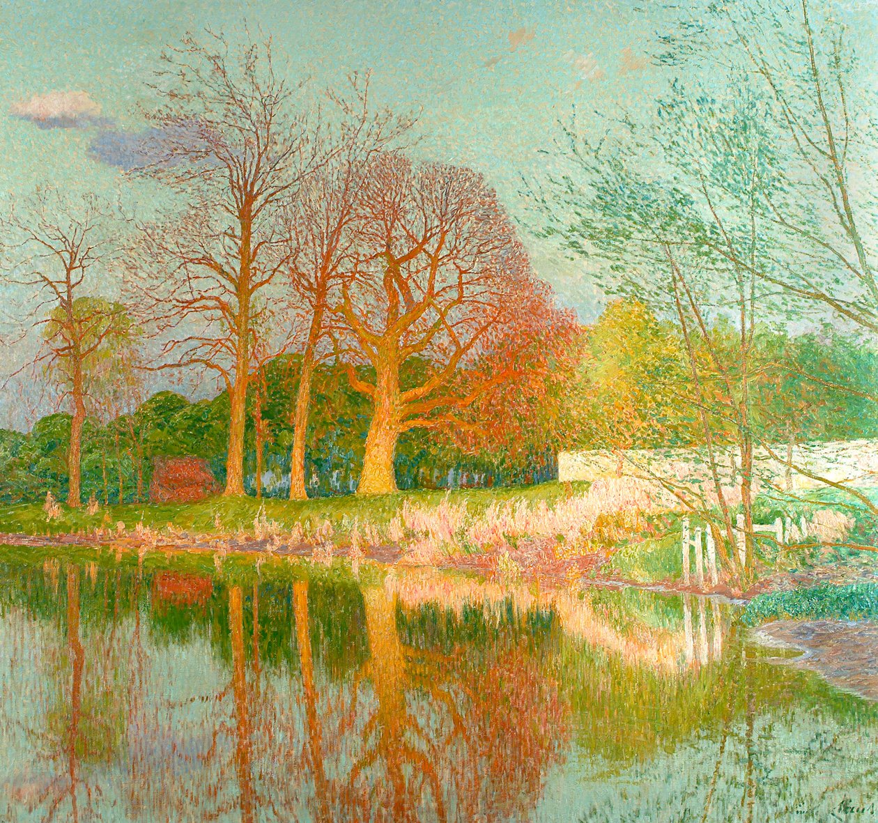 Castanheiro no sol da tarde de Emile Claus