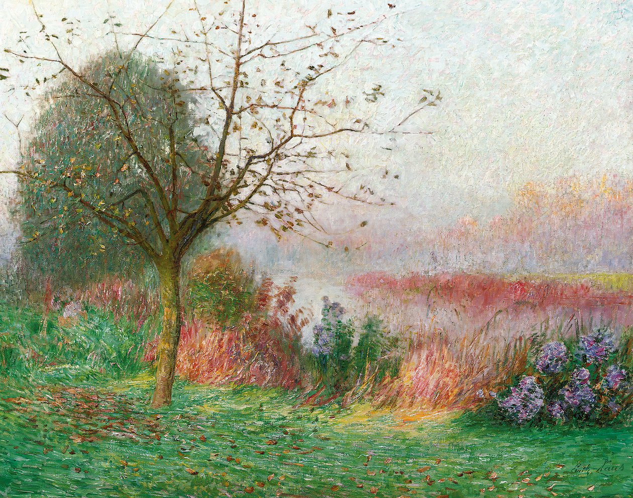 Manhã de outubro no rio Lys, 1901 de Emile Claus
