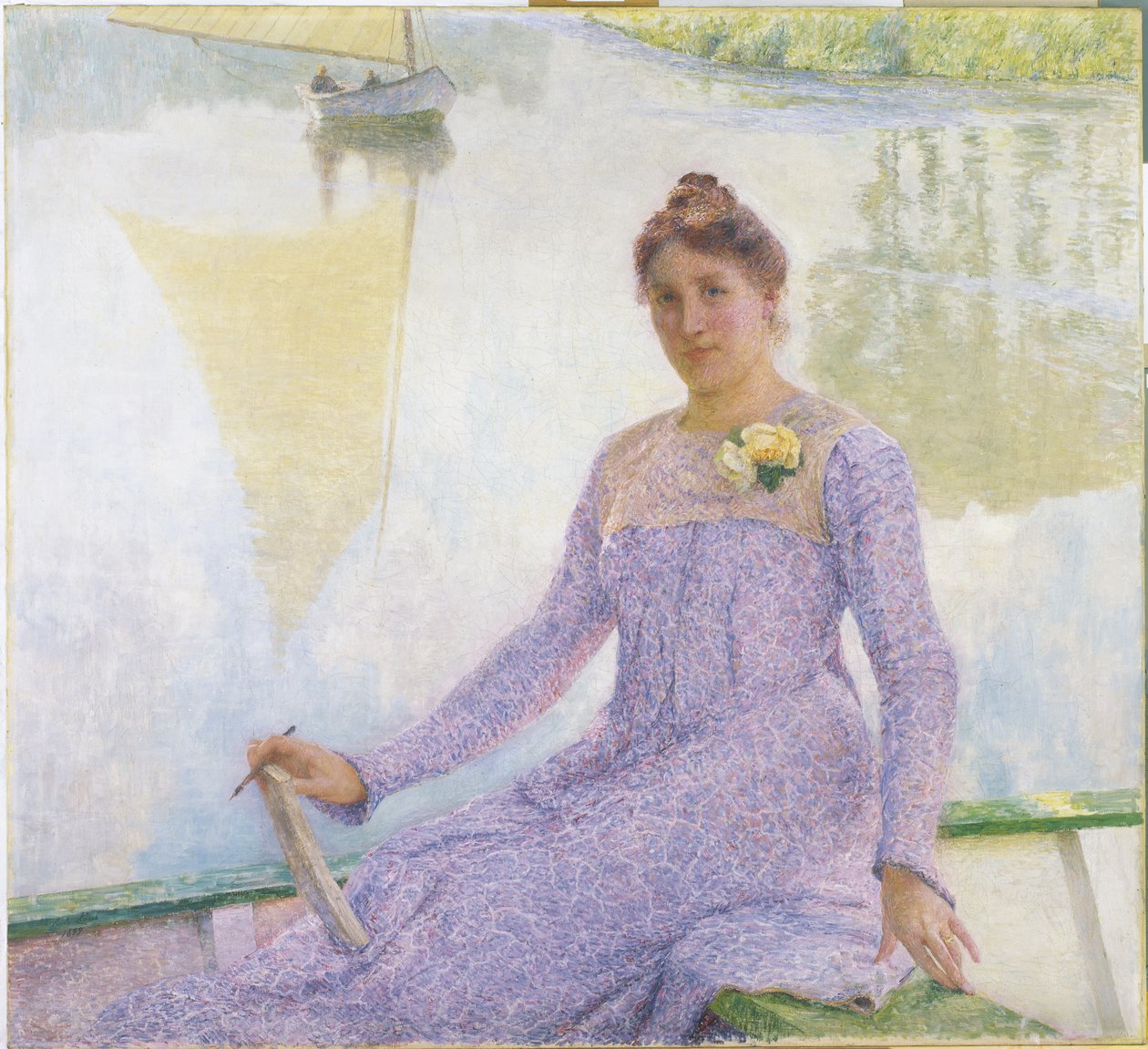 Retrato da artista, Anne de Weert de Emile Claus