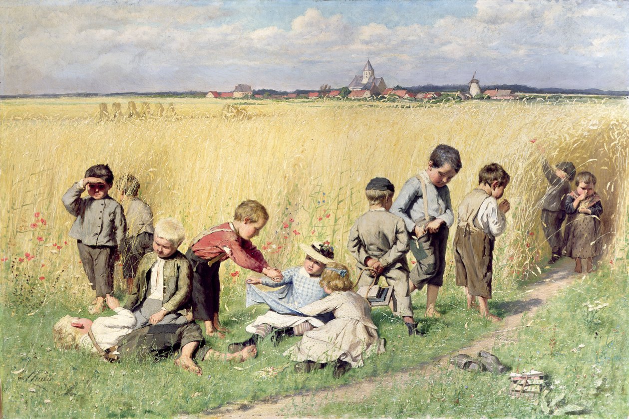 A rota para a escola de Emile Claus