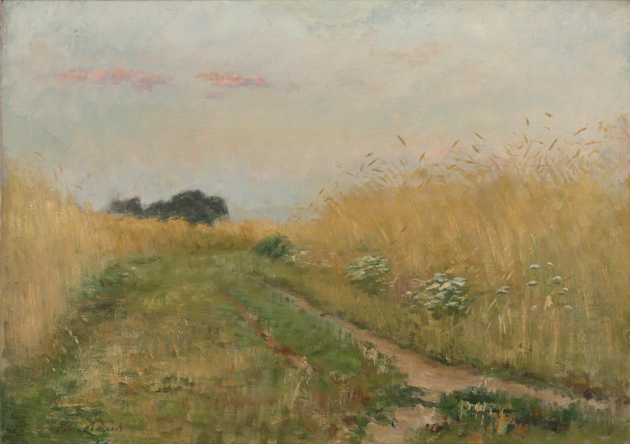 Paisagem de verão - Campo de trigo de Emile Claus