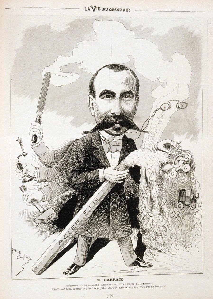 Pierre-Alexander Darracq, fabricante francês de automóveis, 1901 de Emile Cohl