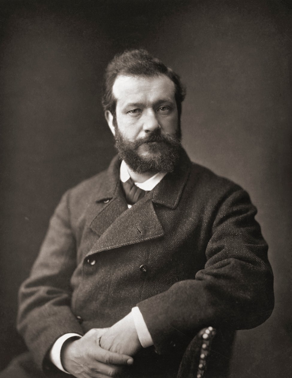 Félix Henri Bracquemond. Retrato. de Emile Courtin