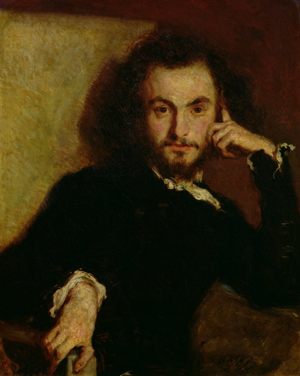 Retrato de Charles Baudelaire (1821-67) 1844 (óleo sobre tela) de Emile Deroy