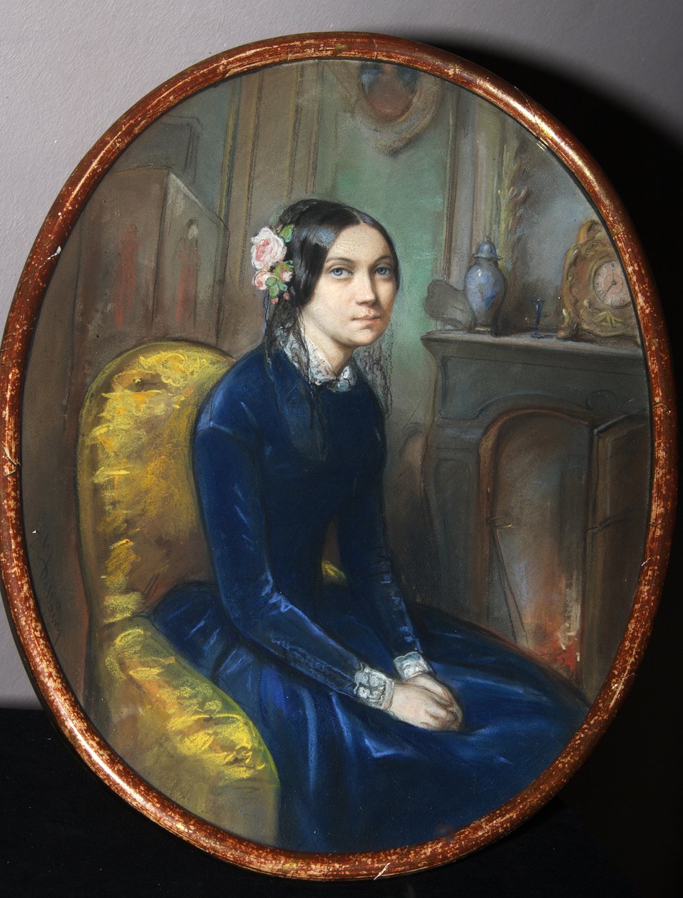Retrato da política da Dália, 1848 de Emile Francois Dessain