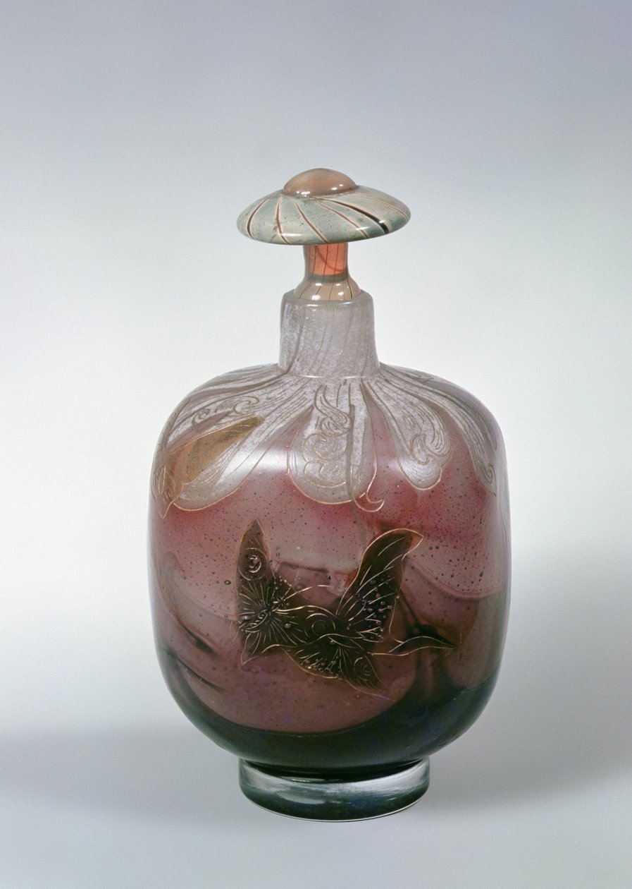 Garrafa e rolha, c.1900 de Emile Galle