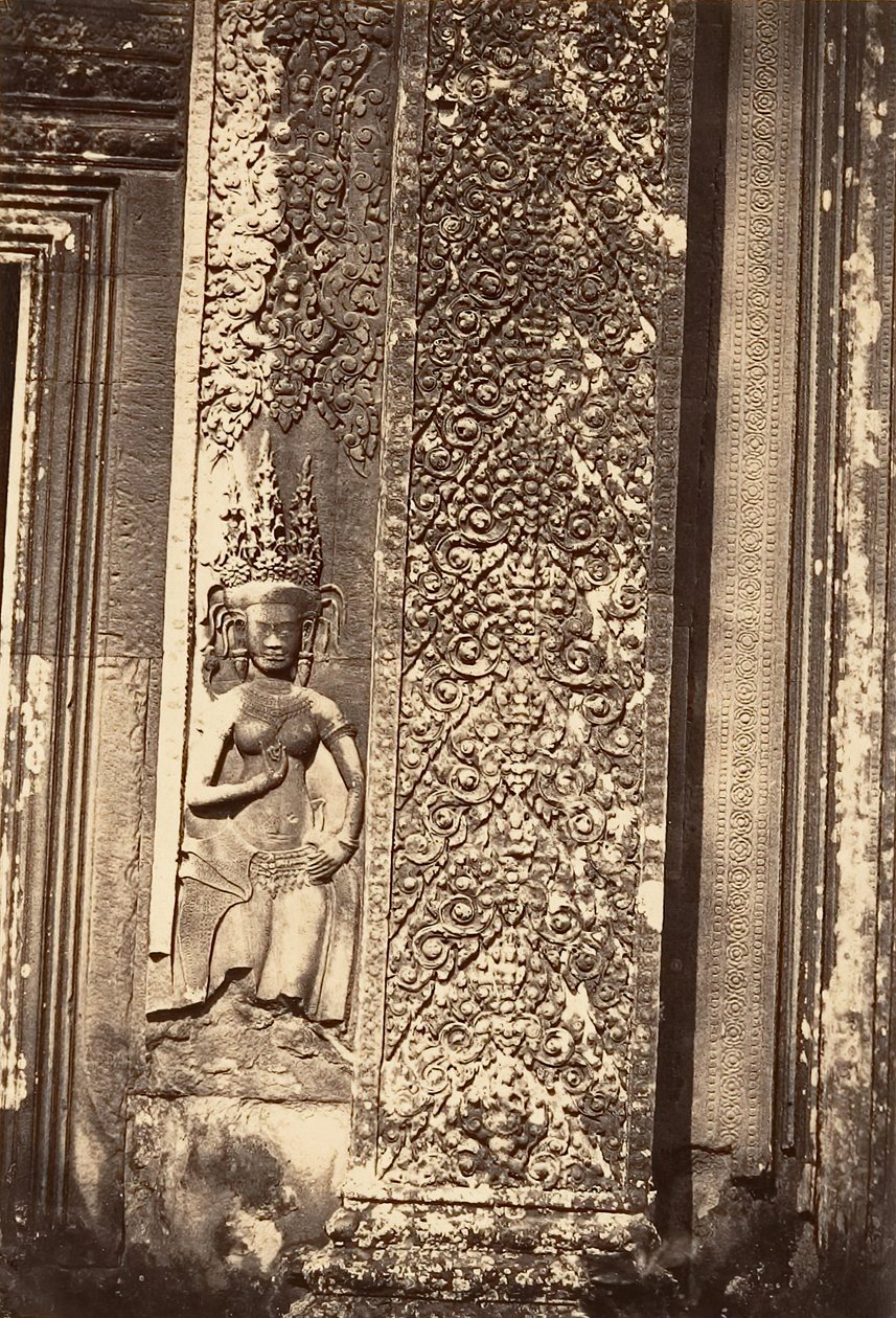 Detalhe decorativo do Grande Pagode, 1866. de Emile Gsell
