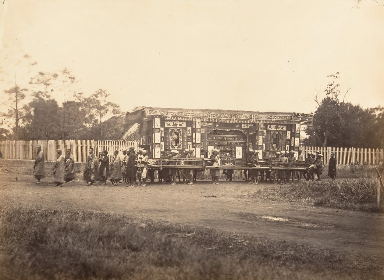 Enterro, Cochinchina, 1866. de Emile Gsell