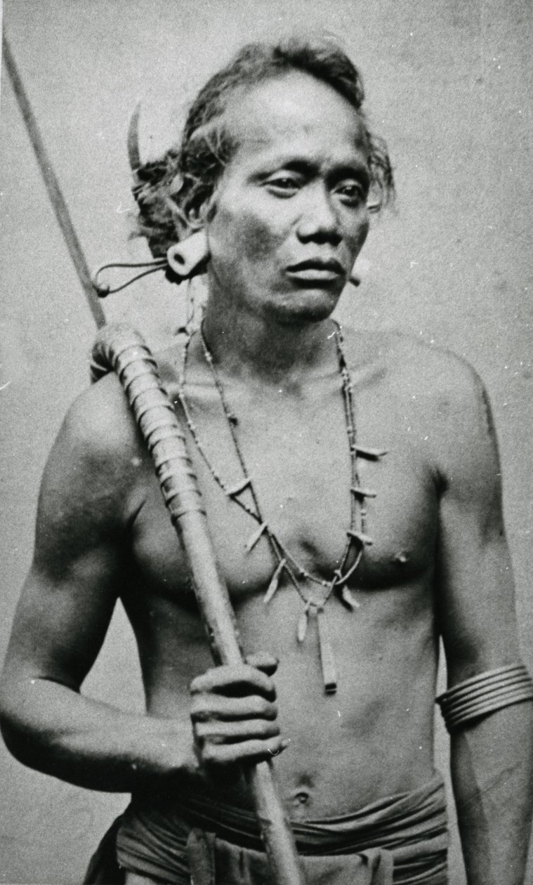 Chefe tribal vietnamita ou cambojano, c.1870s de Emile Gsell