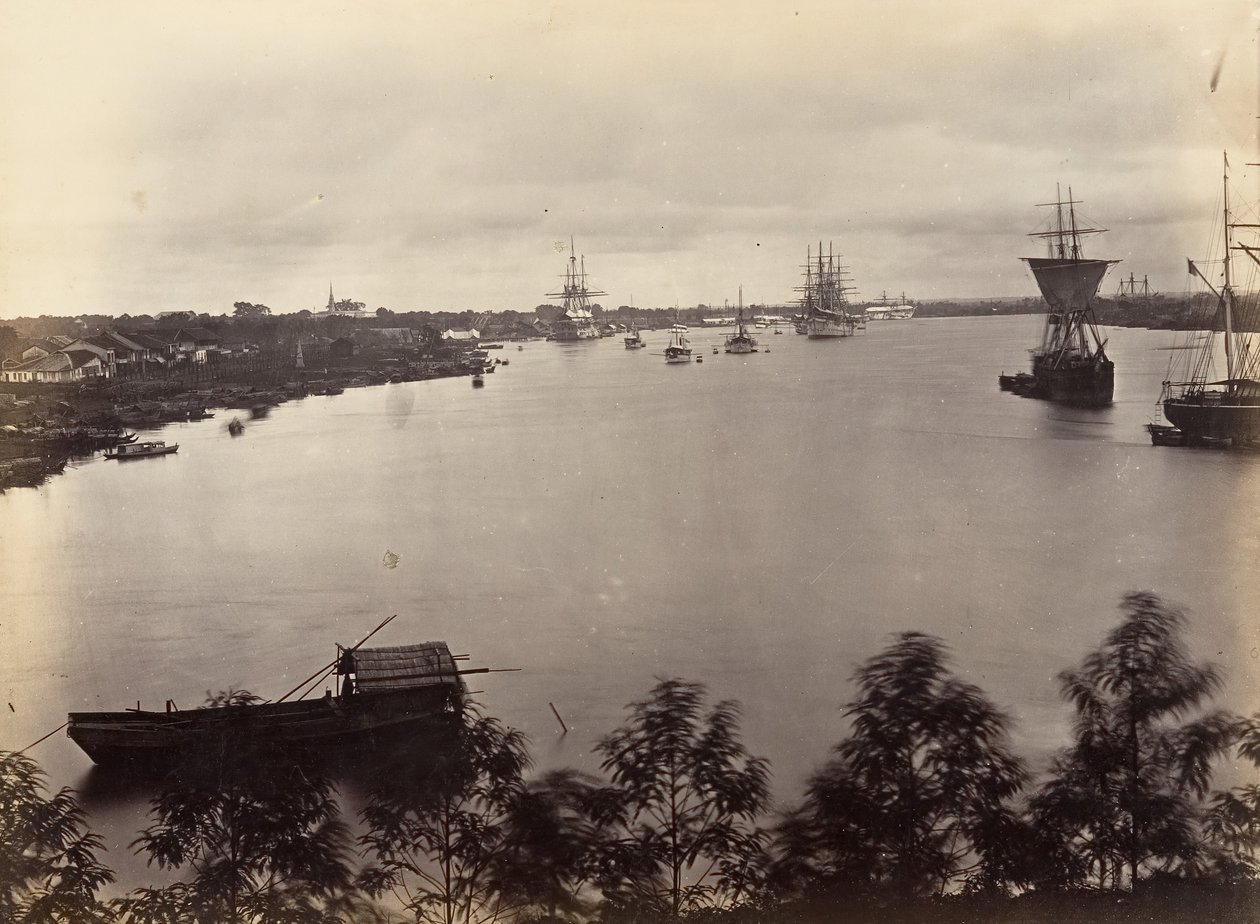 Vista da Folha de Saigon nº 3, 1866. de Emile Gsell