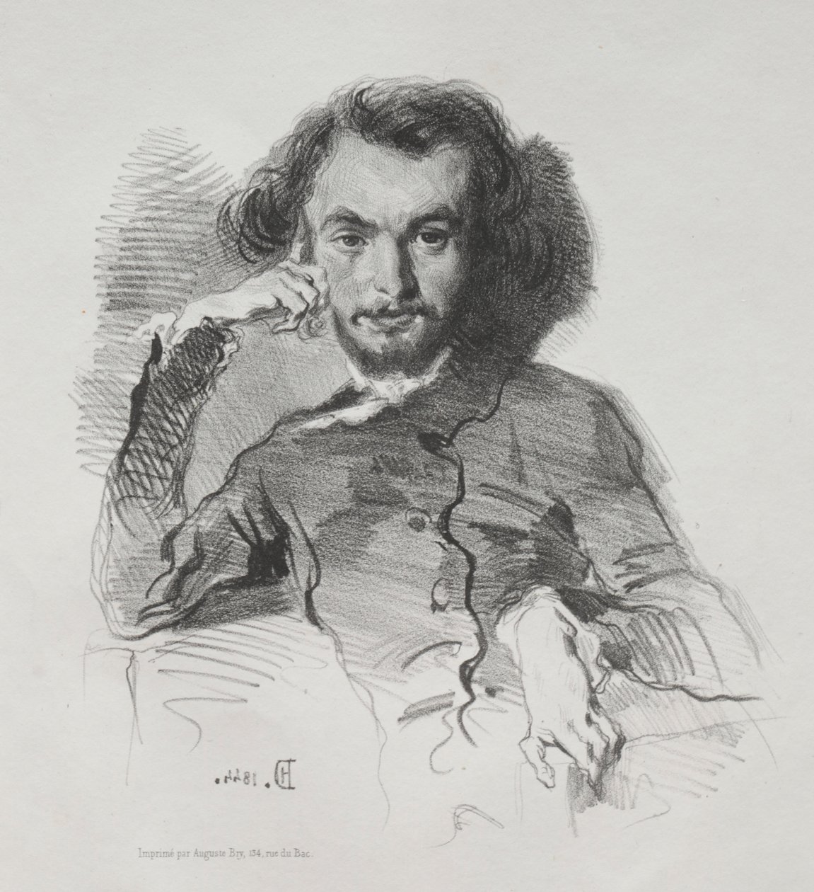 Charles Pierre Baudelaire, 1844. de Emile Isidore Deroy