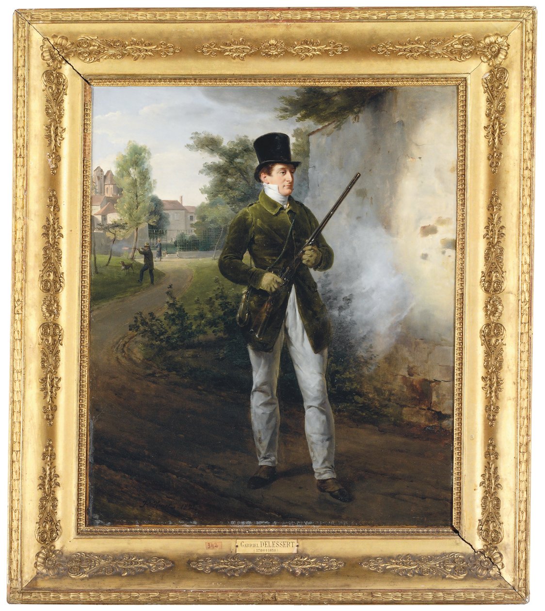 Gabriel Delessert em traje de tiro de Emile Jean Horace Vernet