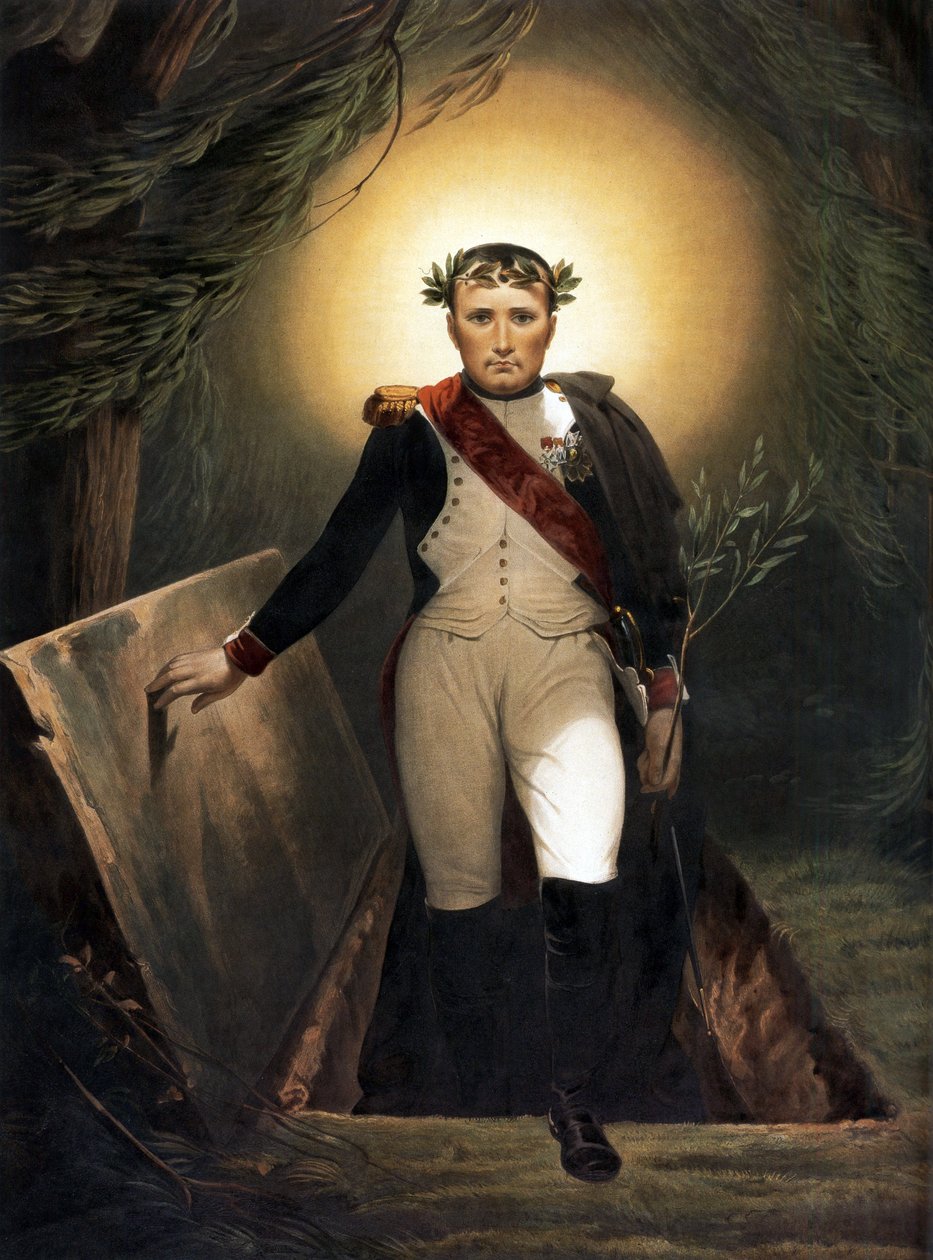 Napoleão Deixando seu túmulo, c.1860 de Emile Jean Horace Vernet