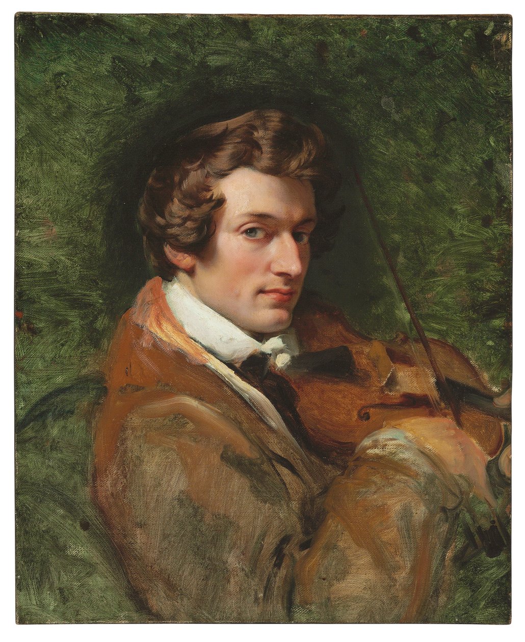 Retrato de Charles Auguste de Bériot de Emile Jean Horace Vernet