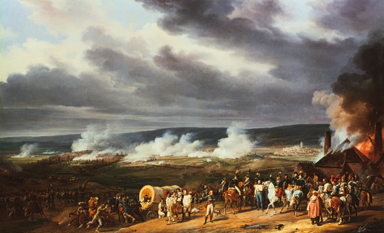 A Batalha de Jemappes, 1792, 1821. de Emile Jean Horace Vernet