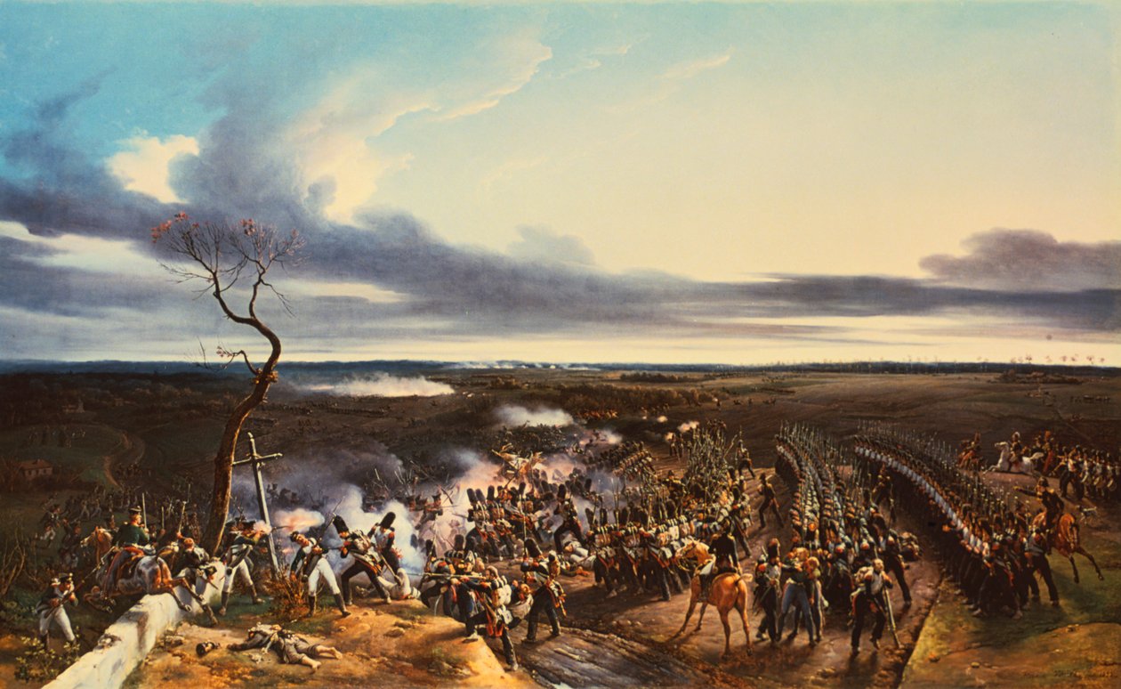A Batalha de Montmirail, 11 de fevereiro de 1814, 1822. de Emile Jean Horace Vernet