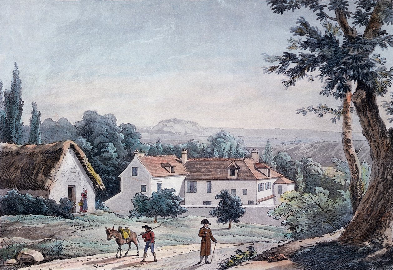 "O Hermitage" em Montmorency de Emile Jean Horace Vernet