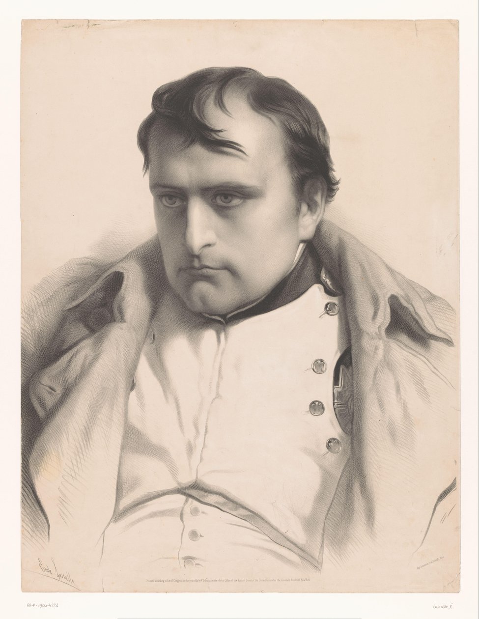Retrato de Napoleão I Estudos de artistas selecionados (título da série) Etudes choisies (título da série) de Emile Lassalle