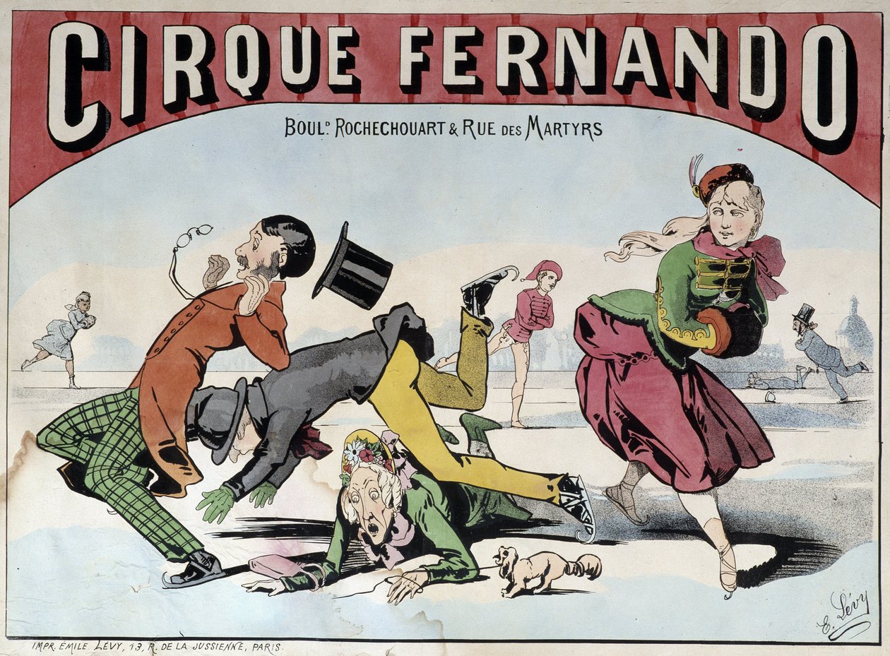 Cirque Fernando - Cartaz de Lévy, final do século XIXCirque Fernando - Cartaz de Lévy, final do século XIX de Emile Levy