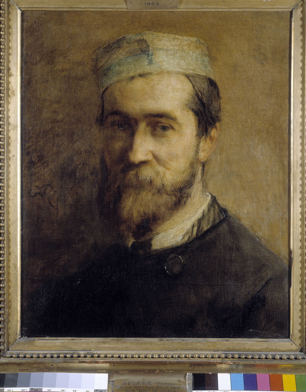 Retrato do pintor Emile Loubon (1809-1863) de Gustave Ricard (1823-1873). Óleo sobre tela de Emile Loubon