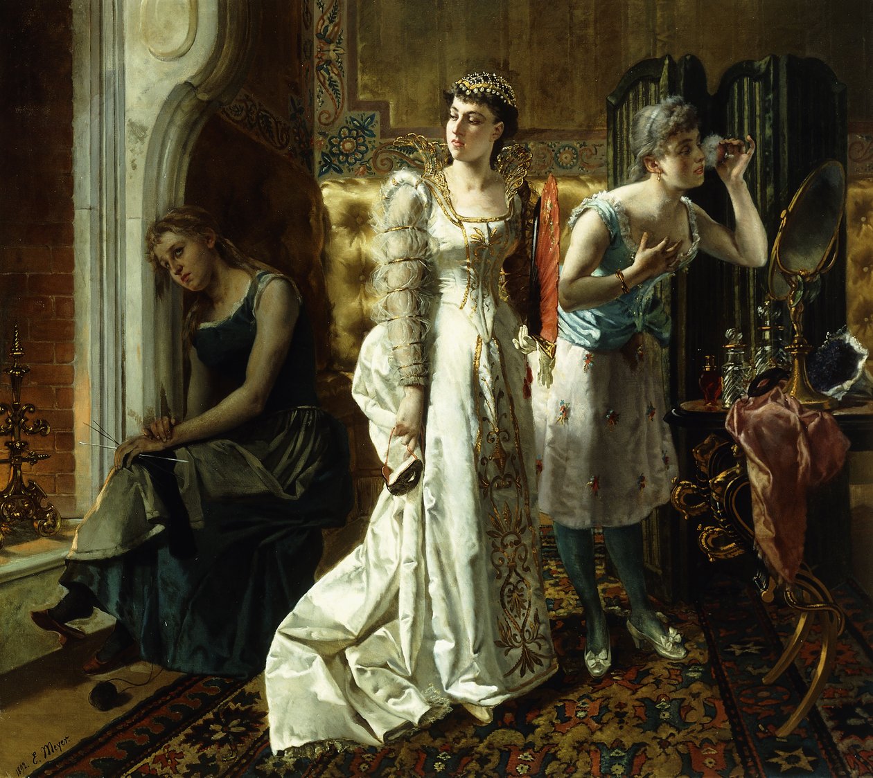 Cinderela e suas Irmãs Malvadas, 1892 de Emile Meyer