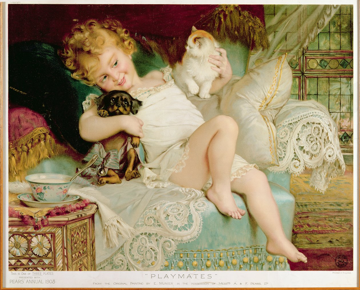 Companheiros de brincadeira, da Pears Annual, 1903 de Emile Munier