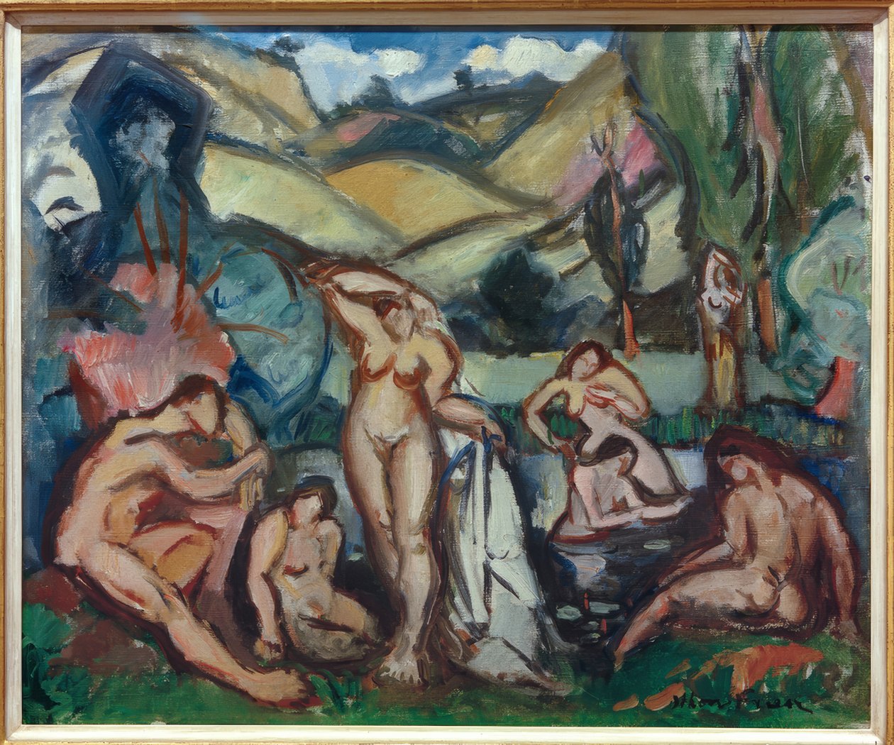 Mulheres que tomam banho de Emile Othon Friesz