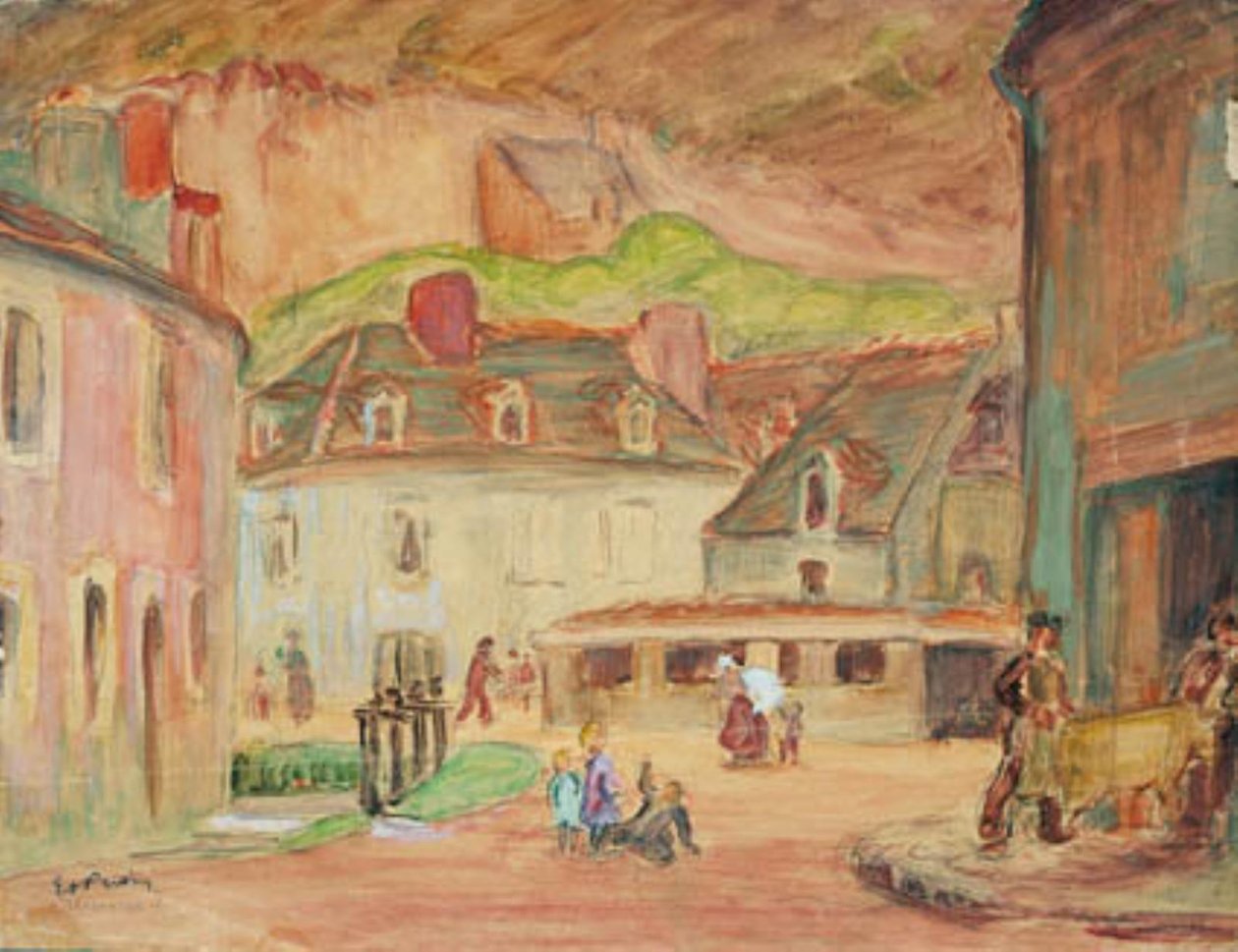 Os curtumes de Falaise, Normandia de Emile Othon Friesz