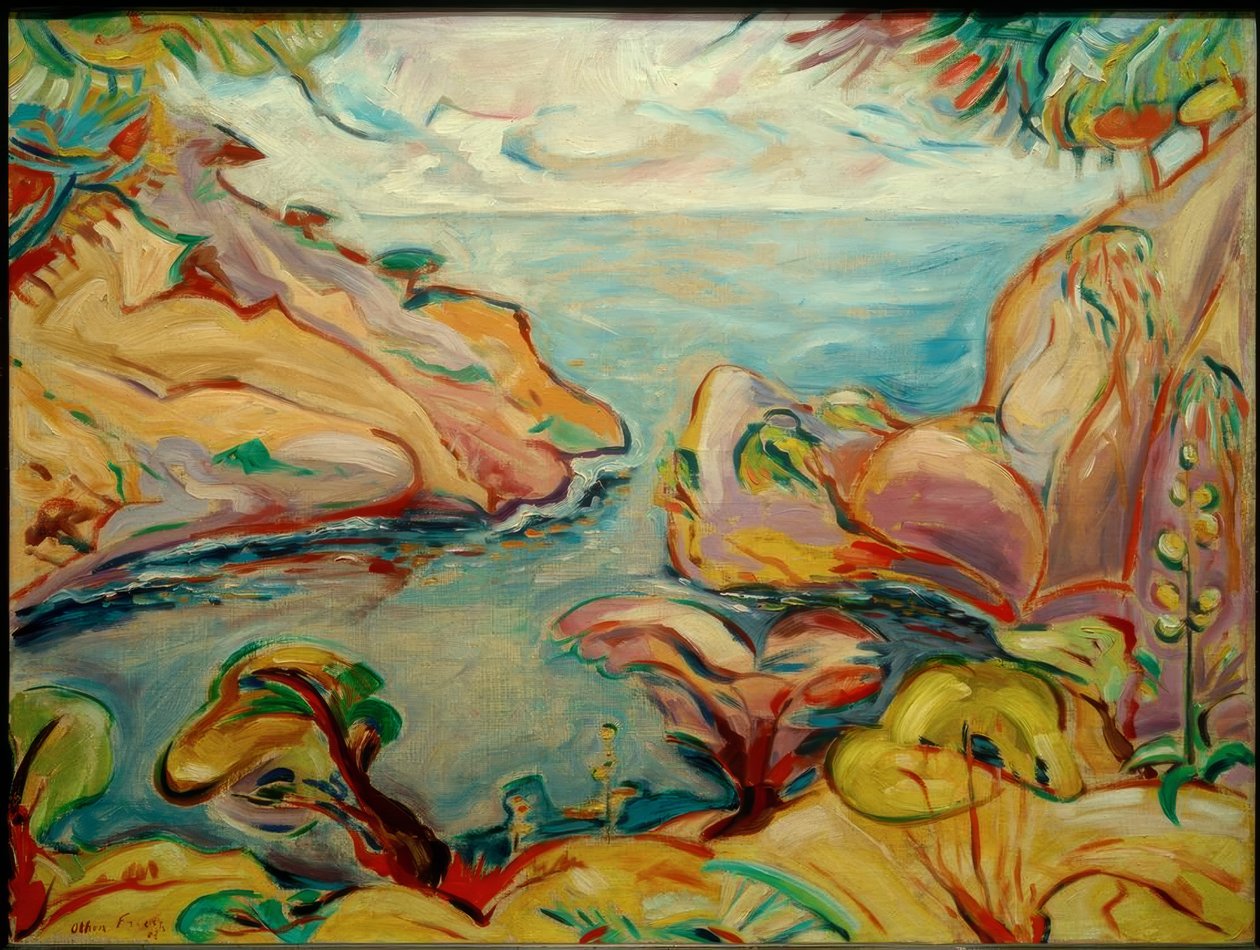A Calanque du Mugel em La Ciotat de Emile Othon Friesz