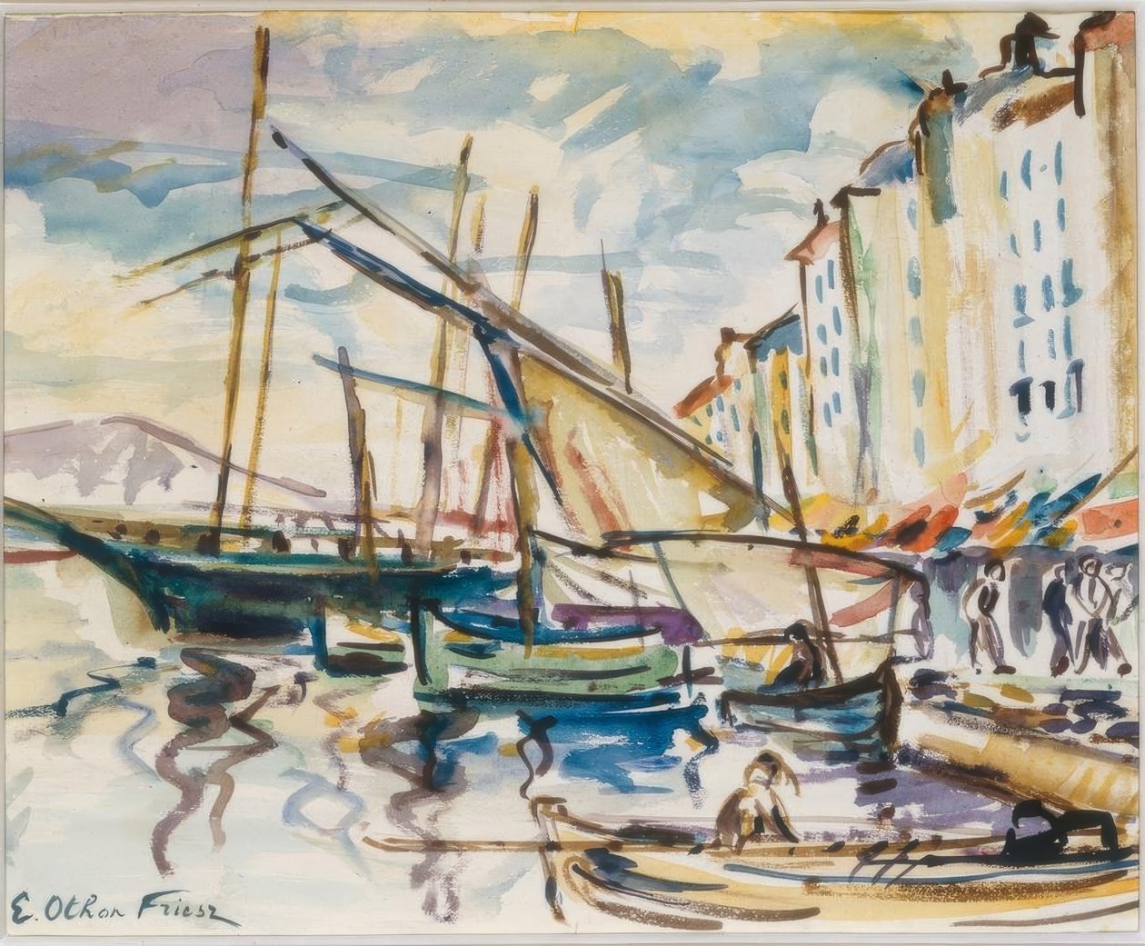 Porto de Toulon de Emile Othon Friesz
