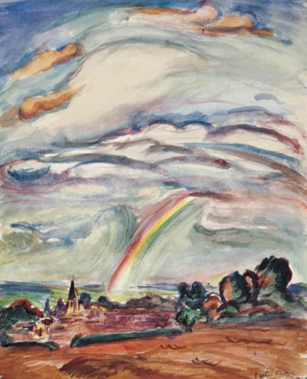 Regnbuen Montiullier de Emile Othon Friesz