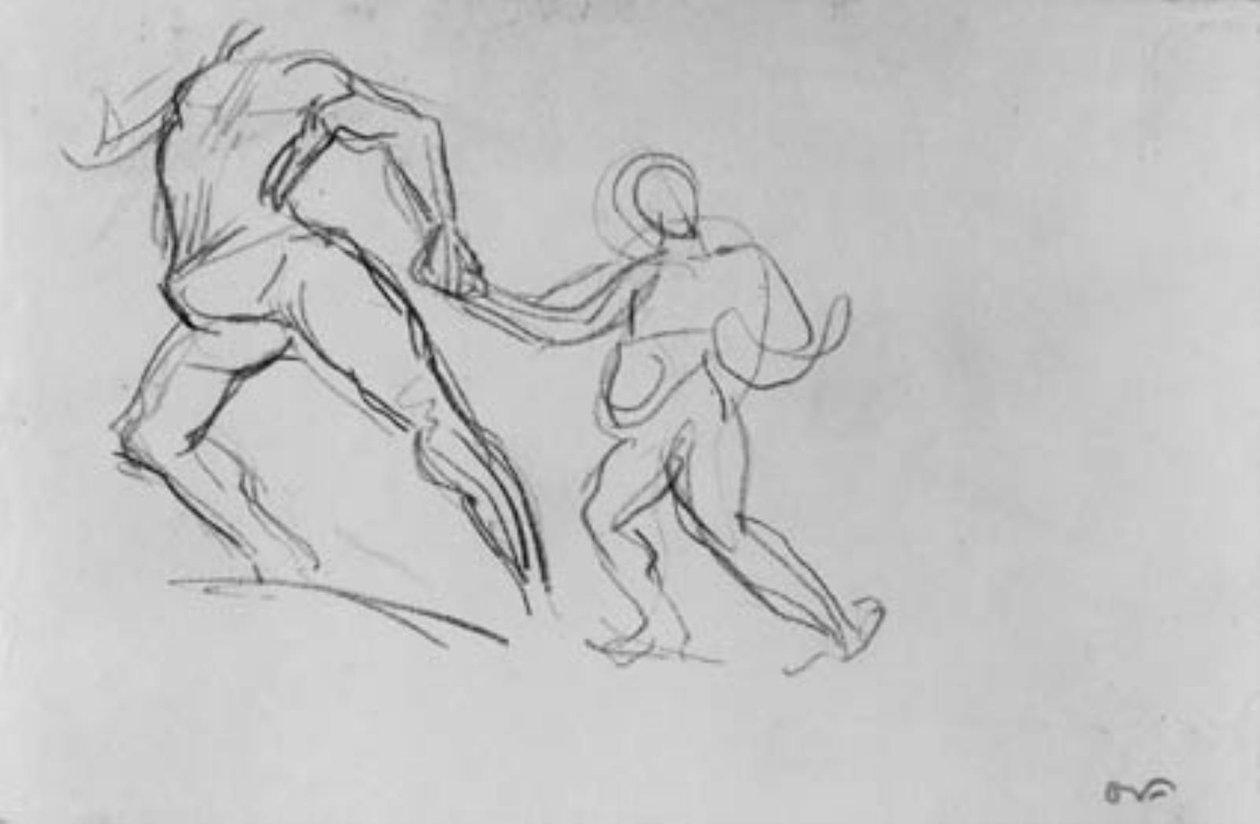 Duas figuras em movimento. de Emile Othon Friesz