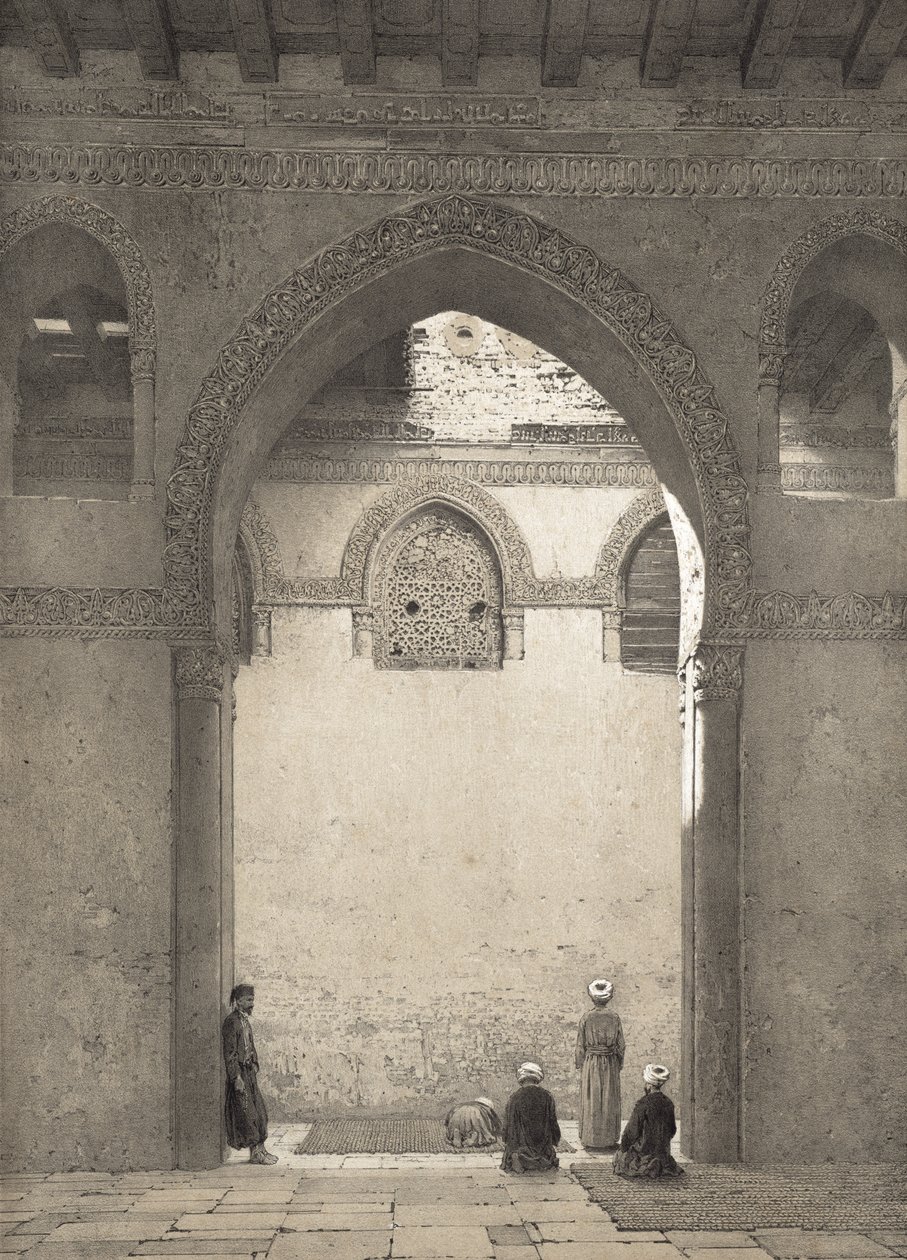 Mosquee DAhmed-Ibn-Toulon, gravado por Philippe Benoist (1813-1905) 1877 de Emile Prisse dAvennes